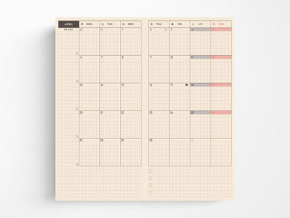 Hobonichi Techo 2026 - Bow & Tie: In the Forest